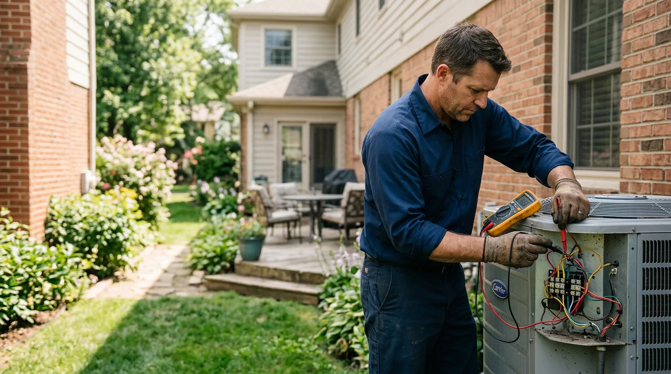 HVAC technician working near Bartlett, TN